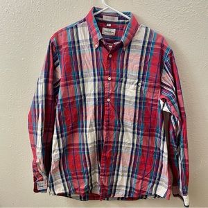 Saks Fifth Avenue Cotton Pinpoint Oxford Men’s Long Sleeve Button Down Shirt